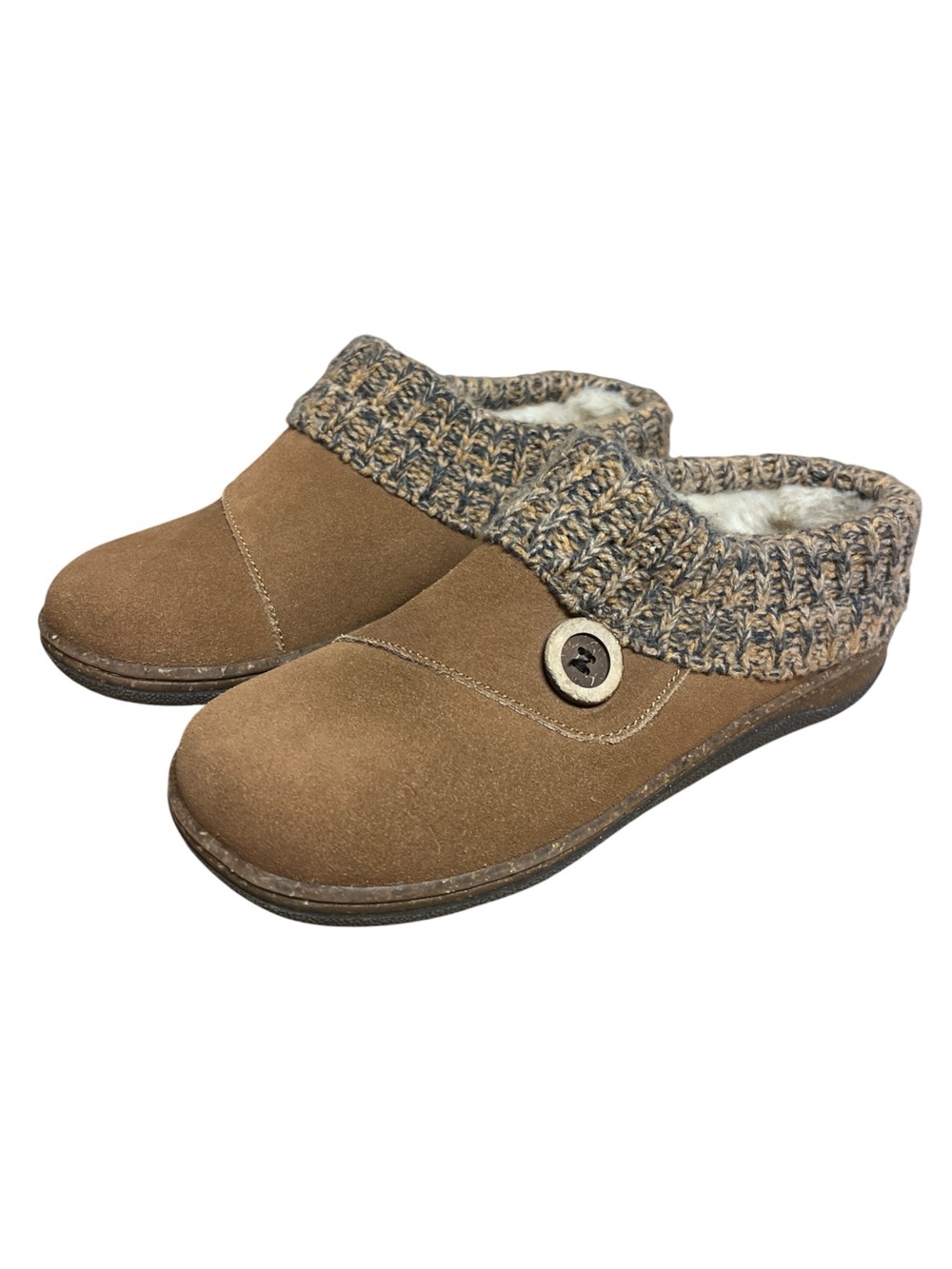 Clark’s Women’s Brown Sweater Clogs Size 8